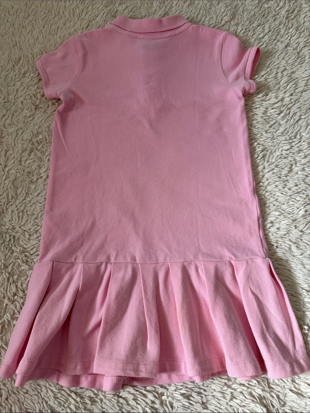 Ralph Lauren Light Pink Polo Dress with Navy Logo size 5
